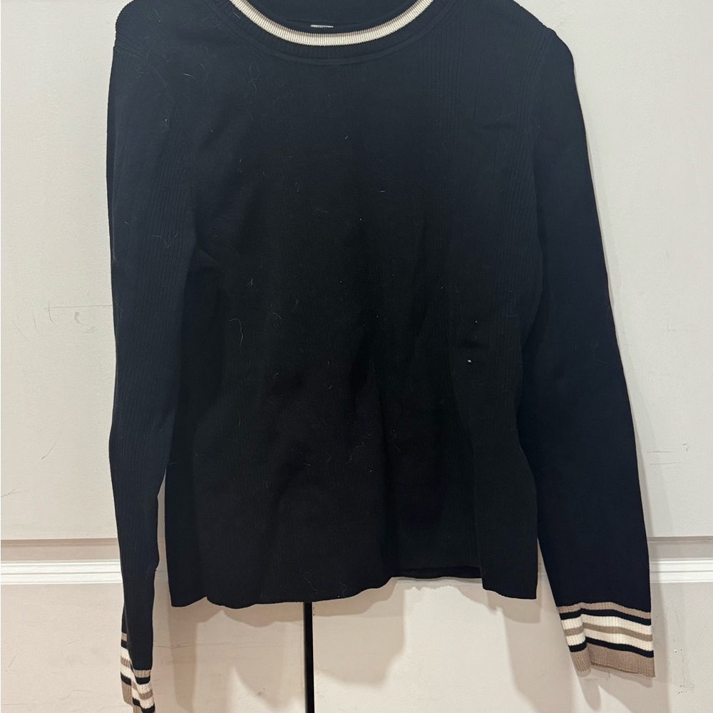 lululemon athletica Black Crew Neck Sweater
